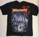 Megadeath Thirteen Zombie T-Shirt Men's Large New