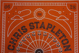Chris Stapleton Poster, Ferris wheel, 06/28/2018 Darien Lake Preforming Arts Center, New York