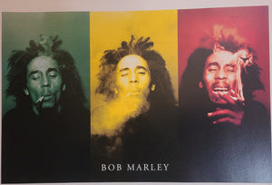 Bob Marley 3 Picture Poster 17 × 11