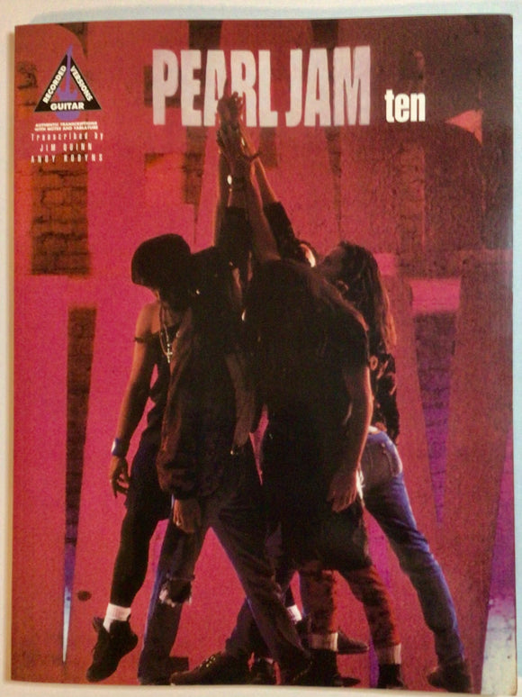 Pearl Jam Ten Guitar Tablature Music Book (Used)