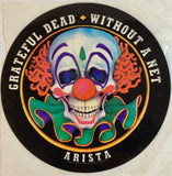 Grateful Dead "Without a Net" 5x5 Clown Sticker Vintage