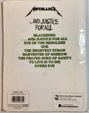 Metallica And Justice For All Guitar Tablature and Sheet Music Book (Used)