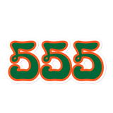 555 Green Phish Sticker