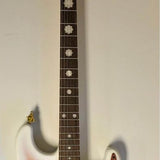 Derulo Dison Design Strat Style SSS Electric Guitar White Fade
